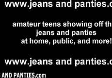 Look At This Tight Jean Miniskirt I'm Modeling For You!