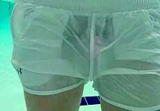 Xnxxjohn pool boy in see thru gets filmed with big cock, amazing!