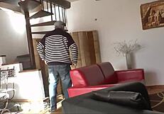 she fucks with boyfriend and father in intriguing contrast.