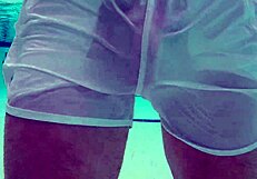 Xnxxjohn pool boy in see thru gets filmed with big cock, amazing!