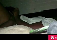 she licks my feet and brings me to intense ebony orgasm