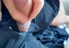 Look at this close up of big dick and feet! Monster cock amateurs in homemade action!