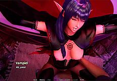 lyriel plays halloween fucking in the rift with her tits exposed