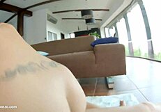 Mira's Creampie Threesome Scene