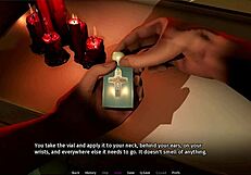 lyriel plays halloween fucking in the rift with her tits exposed