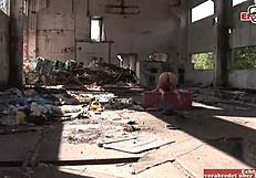 Slender Blonde Milf Enjoys Outdoor Anal Standing