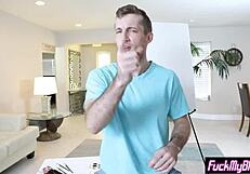 fake artist seduces teen models in garage foursome