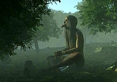 Mysterious Forest Animation Features Huge Tall 3D Cartoon Characters in Free Version.