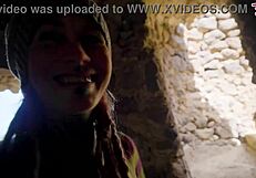 Tattooed girl with pierced pussy gets anal fucked outdoors in a rough session. Her skinny frame takes every thrust.