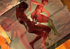 dutch redhead enjoys monster cock in 3d interracial cartoon