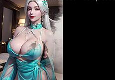 AI Painting Depicts Liu Shen's Voluptuous Form in Perfect World