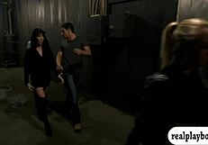 Sexy women ignite hot foursome action in the jail cell. Their wild moans echo through bars.