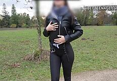 Booty Brunette Stuns in Her First Casting Interview