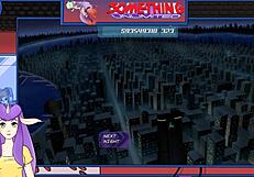 Blonde cartoon character explores unlimited worlds in part 132