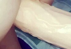 Big tits chubby sissy shemale gets bent over hard