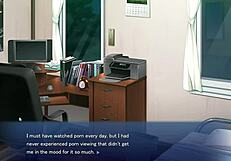 Do you like having sex with your colleague in this hentai game?