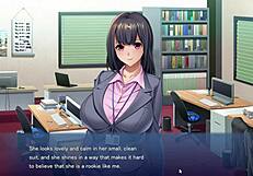 Do you like having sex with your colleague in this hentai game?