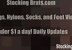 renee says, 'suck my feet while we fuck'