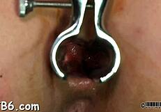 bound slut gets dominated with cock spanking