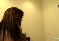 party turns into orgy with bent over babe.