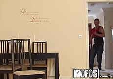 Hot brunette says, 'finger my ass blindfolded'