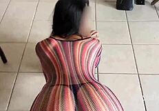 Mirosyarte Miroslava Bends Over In Red Dress For Spanking And Wet Pussy Fuck