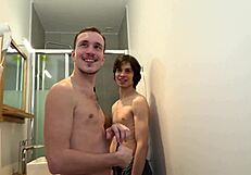 gay guys go wild in anal party