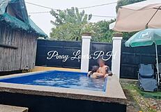 Horny Wife Squirts in Public Pool Fucking