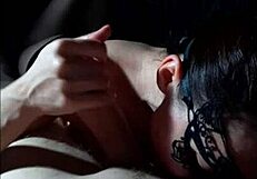 While still in bed a mature housewife wakes up to perform oral sex to her dominant partner in the morning