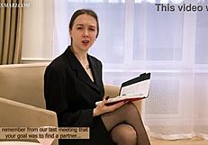 Goddess Coaches Guy To Pegging POV