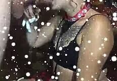 Naughty girl eagerly gets her throat fucked with big cock and choking