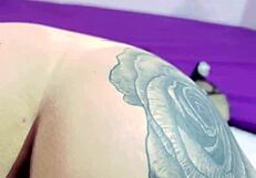 I hired a photographer for a shoot, but he licked my swollen pussy and fucked me hard