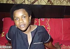 black babe's first fingering fun