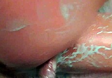 First person view of a housewife who likes to fuck around with a dildo