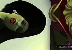 In this compilation, animated characters engage in POV licking and fingering