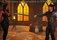 Let's Play Forbidden Fantasy with Shaved Pussy and Cumshot