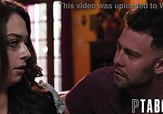 Seth Gamble BLOWJOBS Sophia Burns and Charlie Forde's TITS