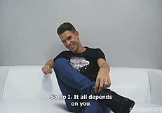 Czech gay casting features roman 4248 sucking and fucking