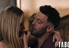 Seth Gamble BLOWJOBS Sophia Burns and Charlie Forde's TITS