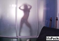 hot mia showing off her sexy feet