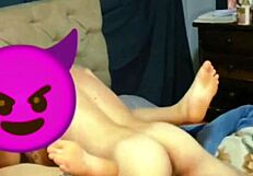 Wife Masturbates Intensely With Fingers