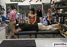 tiny tits asian pawns her pussy and fucked by pawn dude