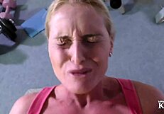 Your stepmother loves it hard with big cock blowjob 😈