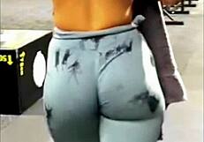 gym baddies in tight leggings caught on hidden cam