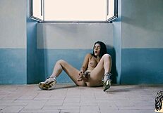 valentina nappi in clear latex dress drives me crazy with huge dildo play. i can't look away from her big ass solo show!