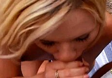 Two chicks enjoy group sex outside with both holes filled