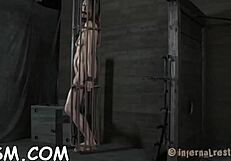 Wow, gagged thrall tied up and vibed hard with toys