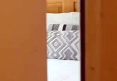 Hot stepsister walks naked and tans when parents aren't home