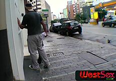 Gisele Hickman sexy experience of oral sex in black and white scene