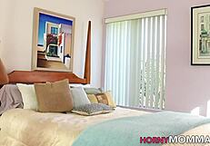 the older stepmom gets her pussy eaten out during the holiday.